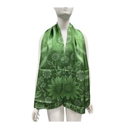 【訂製綠色花卉漸層絲質圍巾】|Three International| 護膚品 營養區|品牌推廣|企業禮品|100% silk twill|制服配件|圍巾專門店   Scarf067 【訂製綠色花卉漸層絲質圍巾】|Three International| 護膚品 營養區|品牌推廣|企業禮品|100% silk twill|制服配件|圍巾專門店   Scarf067